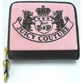 Juicy Couture Pink Mad Money French Zip Around Terry Wallet
