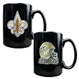 New Orleans Saints NFL 2pc Coffee Mug Set-Helmet/Primary Logo
