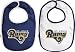 St. Louis Rams Newborn 6-9 mos. 2-Pc Team Bib Set