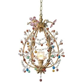 Flower and Bead Cluster 13 Chandelier by Vienna Full Spectrum