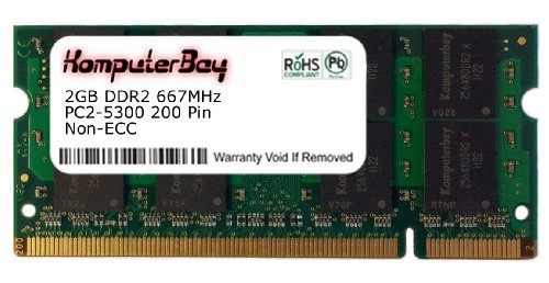 Komputerbay 2GB RAM Memory for the Lenovo Thinkpad R61 Series, T60 Series, T61 Series, X60 Series and X61 Series Laptops (DDR2-667, PC2-5300, SODIMM) Upgrade