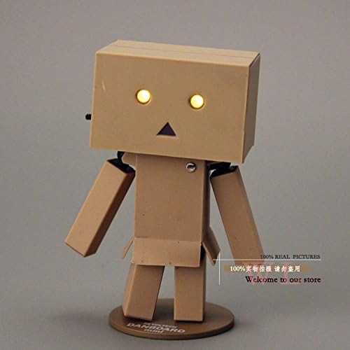 Free Shipping 8cm Lovely Danboard Mini PVC Action Figure Toy Danbo Doll with LED Light Classic Toys Otfg087