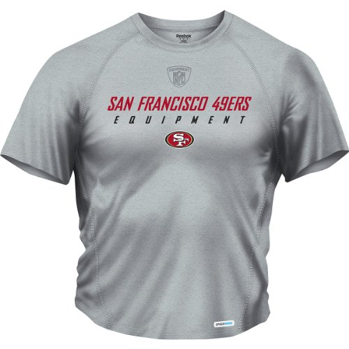 Reebok San Francisco 49ers Equipment Short Sleeve Speedwick Small