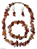 Agate jewelry set, 'Princess of Peace'