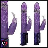 Rabbit Vibrator Wave of Passion Rotating Head Purple