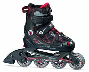 Fila Jungen Inlineskate X-one, Schwarz/Rot, L (35-38), 010614140