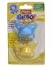 Playtex Baby Binky Angled Latex Pacifiers: Yellow-Light Blue