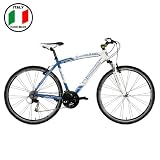 Lombardo Men's F-Cross 500 Bicycle (Blue/White, 700 X 20-Inch)