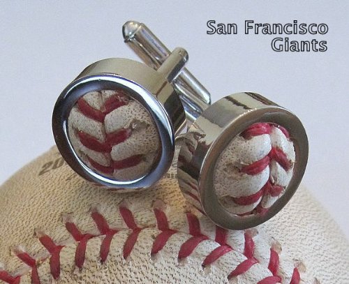San Francisco Giants Game Used Baseball Cufflinks