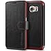 Galaxy S6 Case, Verus [Layered Dandy][Black] - [Premium Leather Wallet][Slim Fit] For Samsung Galaxy S6