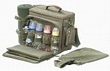 Picnic Gift Baby Boo Deluxe Insulated Baby Pack w/ Blanket-Olive