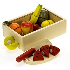 Cutting Fruit Pretend Wooden Play Food