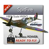 Spitfire RTF RC Plane with 2.4Ghz Radio & Rx, Brand New!! by Parkflyers R C