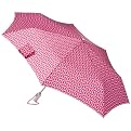 Totes Automatic Open Close Status Umbrella - Claret Pink