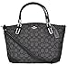 Coach Outlined Signature Small Kelsey in Black & Smoke