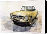 Mercedes Benz W113 Pagoda Canvas Print - Canvas Art