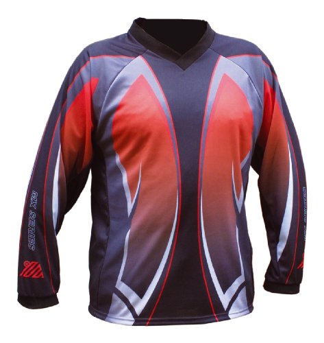 Buy Polaris Mini Terminator Childs Long Sleeved Jersey Red/Black Small:  