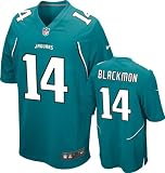 Justin Blackmon #1 Draft Pick Jersey: Home Teal Game Replica Nike Jacksonville Jaguars Jersey