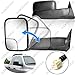 Spec-D Tuning Black Power Heated Manual Fold Towing Mirrors Compatible with 1998-2001 Dodge Ram 1500, 1998-2002 Ram 2500 3500