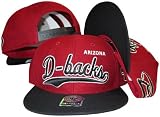 Arizona Diamondbacks Script Red/Black Plastic Snapback Adjustable Plastic Snap Back Hat / Cap