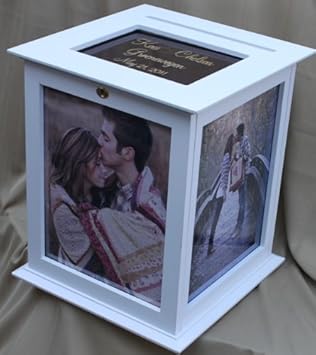 Wedding Card Box - Locking, Rotating The Perfect Card Box In White