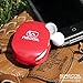 Recoil AUTOMATIC Cord Winder for Headphones and Earbuds. No More Tangled Headphones! The Original Retactable Cord Organizer. Red, Size Small