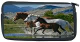 Horse Family Design Neoprene Pencil Case - pencilcase - Ipod Case - PSP Case, Game Boy DS Case, etc.. - UNISEX - Ideal gift for all occassions