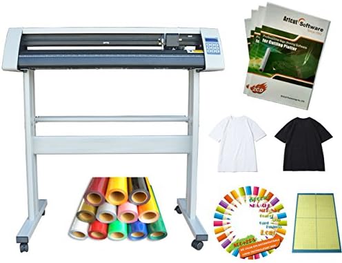 Techtongda 34" Cutter Plotter T-shirt 4colors Vinyl Cutting Mat Heat Press Transfer Vector Collections Bundle