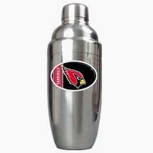 Click here to buy Arizona Cardinals Stainless 25 Ounce Steel Cocktail Shaker by Great American Products.