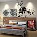 X Large Contemporary Black Floral Roses Flowers Design Over 60