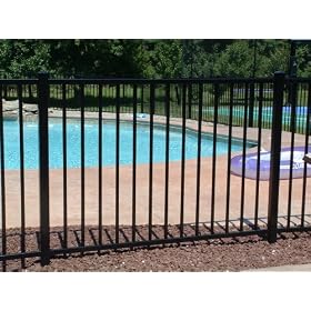 48 Inch High Ornamental Aluminum Swimming Pool Fence Package from Fences & Gates
