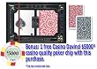 12 Sets (24 Decks) Copag 100% Plastic Playing Cards 1546 Poker Size 2-deck Set - Regular Index, plus Free Casino Da Vinci $5,000 chip card cover