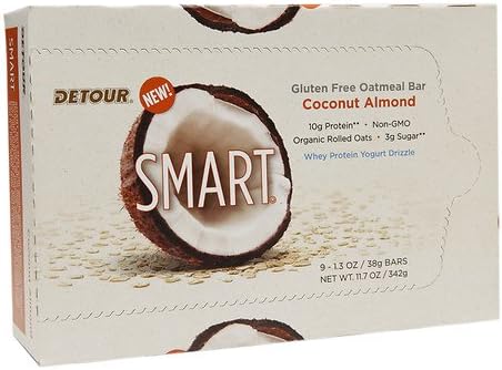 Detour SMART Bars, Coconut Almond, 9 pk 1.3 oz (Pack of 3)