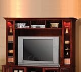 Deep Oak Finish Wall Unit by Coaster Furniture