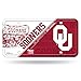 Rico Industries NCAA Oklahoma Sooners Metal License Plate Tag
