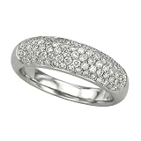 14K White Gold 7/8 ct. Pave Set Diamond Ring