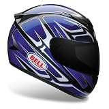 Apex Reactor Blue and Silver Motorcycle Helmet