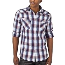 Mossimo® Western Shirt - Light Blue Plaid