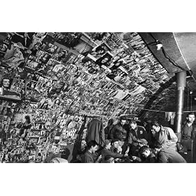 American Bomber Crew in the Frigid Aleutian Islands Play Cards While Relaxing in Their Quonset Hut by Dmitri Kessel, 72x48