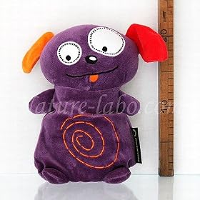 Petit monstre doudou chauffant violet
