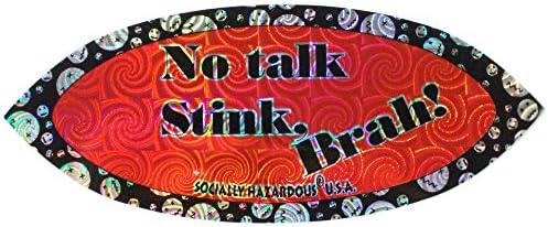 No Talk Stink, Brah! Stickers 5-pak