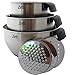 Stainless Steel Mixing Bowl | Silicone Non-Slip Base - Lightweight & Perfect Size For All Mixing, Prepping & Serving Need - Set of 3 | by Zell