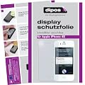 4x DIPOS Iphone 4 / 4S Displayschutzfolie kristallklar, kratzfest, blasenfrei, je 2x f�r die Vorder- UND R�ckseite, MADE IN GERMANY Folie Displayschutz
