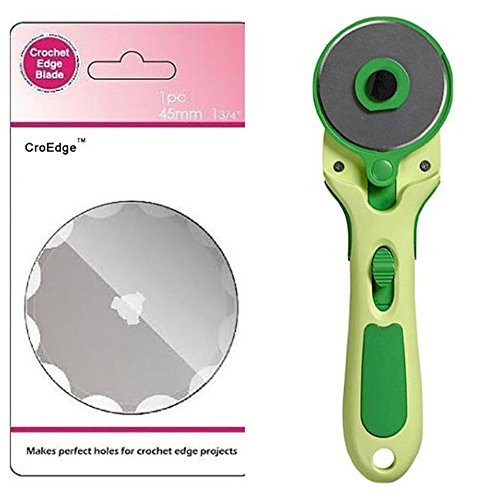 Kay s Crochet Edge Fleece Blade with 45mm Rotary Cutter Makes Perfect