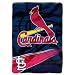 St. Louis Cardinals MLB Royal Plush Raschel Blanket (Speed Series) (60