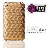 Ultra Protection pour Apple iPhone 3G / 3GS - 3D Cube Gold