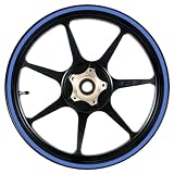 16 to 19 Inch Motorcycle, Scooter, Car & Truck Wheel Rim Stripes Sky Blue