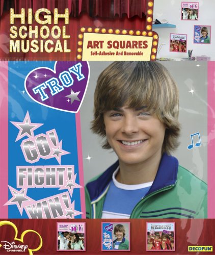 Decofun, Disney High School Musical Art Squares, Self Adhesive Stickers