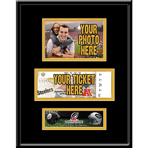 NFL Pittsburgh Steelers 2010 AFC Championship 4x6 Photo & Ticket Frame