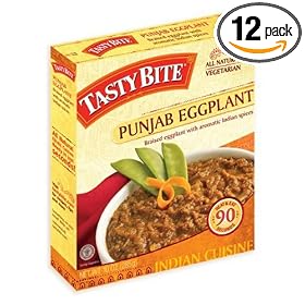 Tasty Bite Punjab Eggplant Entree, Heat & Eat, 10-Ounce Boxes (Pack of 12)